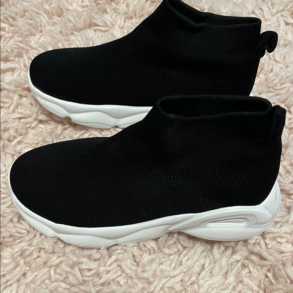 Black and White Sock Sneakers